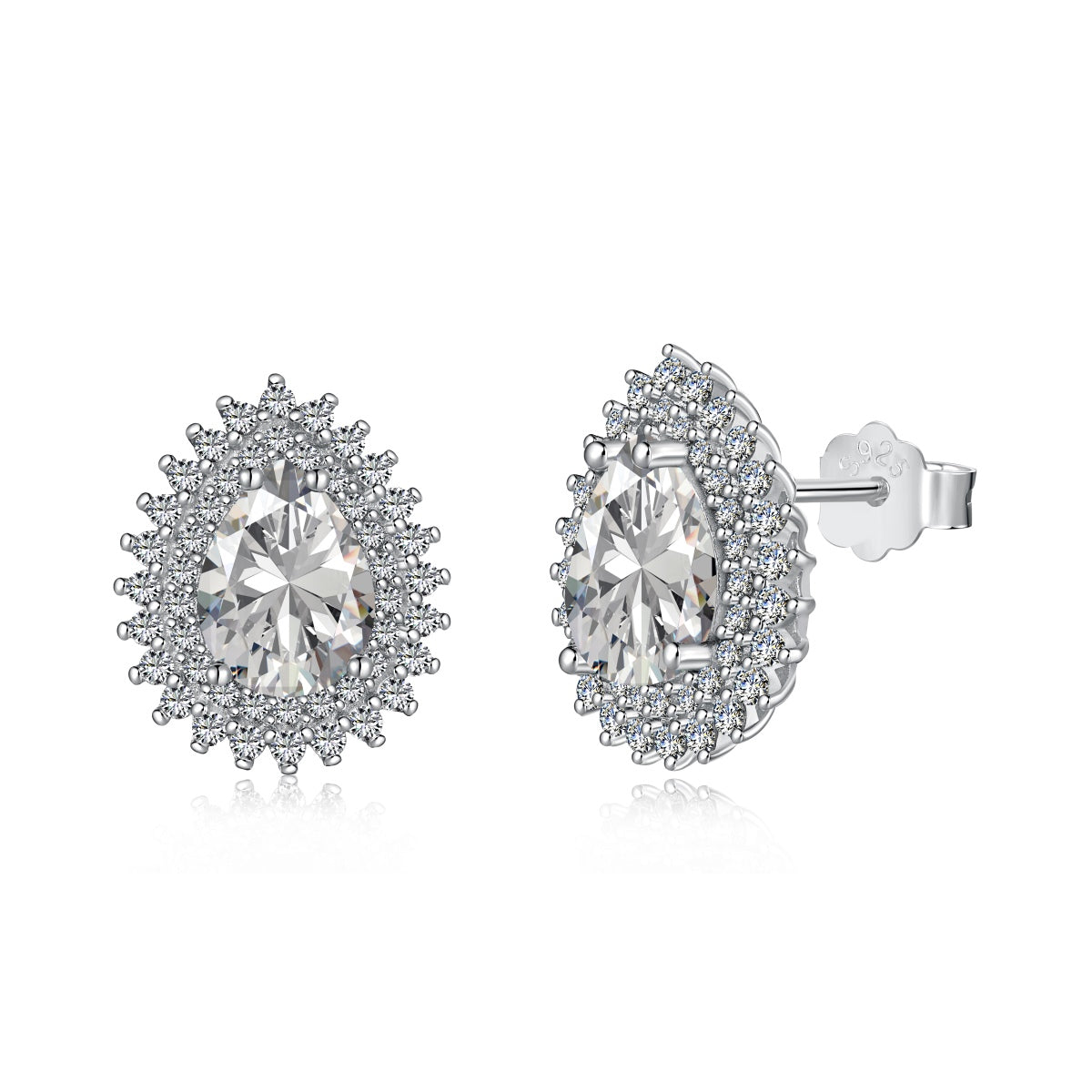 [Lora-Jewelry] Boucles d'oreilles délicates et magnifiques en forme de poire