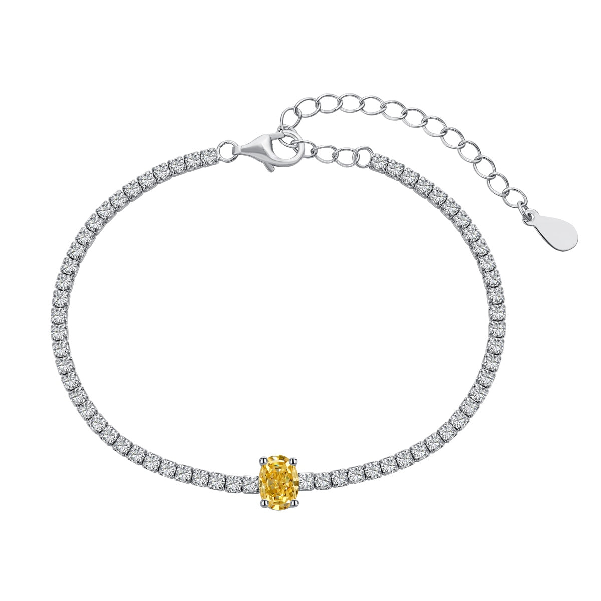 [Lora-Jewelry] Bracelet quotidien exquis de 0,75 carat à taille ovale