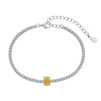 [Lora-Jewelry] Bracelet quotidien exquis de 0,75 carat à taille ovale