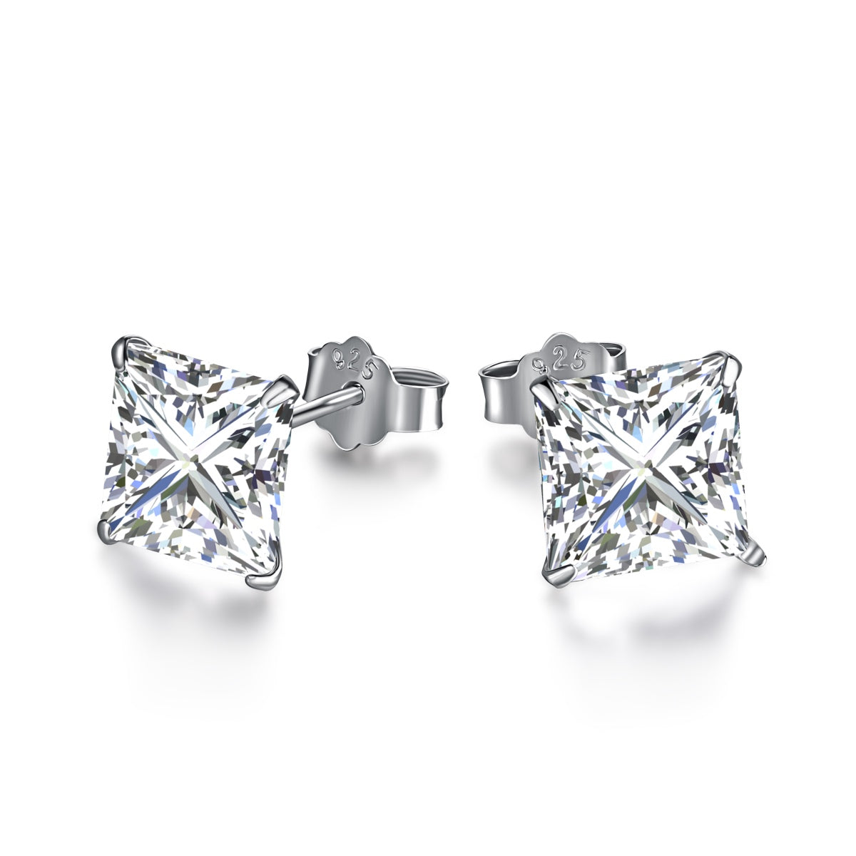 [Lora-Jewelry]Boucles d'oreilles carrées ornées