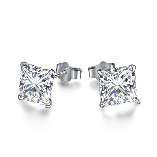 [Lora-Jewelry]Boucles d'oreilles carrées ornées