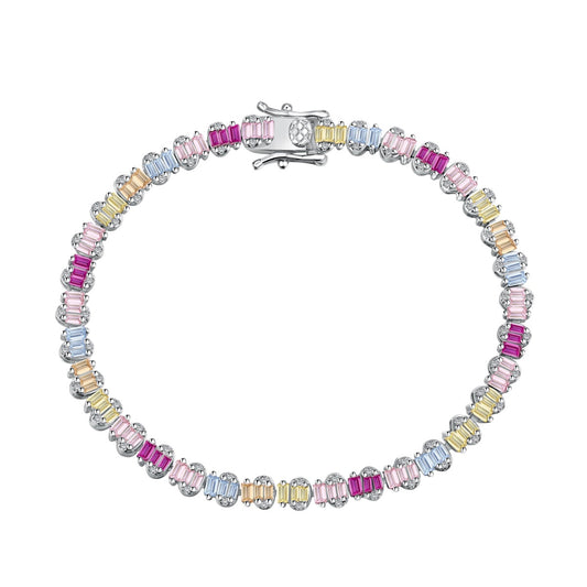 [Lora-Jewelry] Bracelet de fête délicat et coloré en émeraude taillée