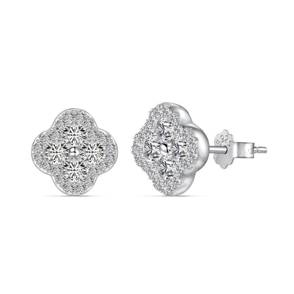 [Lora-Jewelry] Boucles d'oreilles en forme de trèfle à quatre feuilles