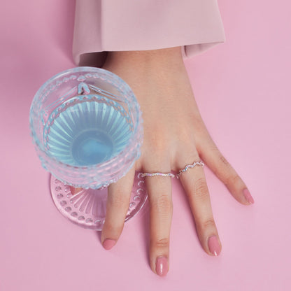 [Lora-Jewelry] Bague quotidienne à taille ronde ornée et vibrante