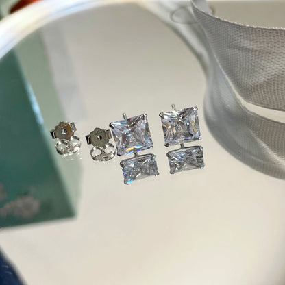 [Lora-Jewelry]Boucles d'oreilles carrées ornées