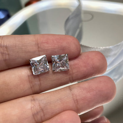 [Lora-Jewelry]Boucles d'oreilles carrées ornées