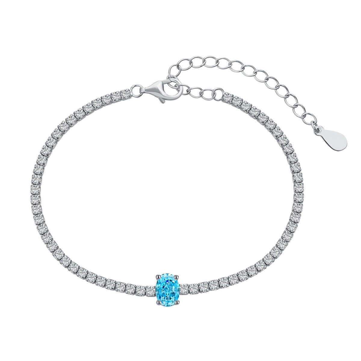 [Lora-Jewelry] Bracelet quotidien exquis de 0,75 carat à taille ovale