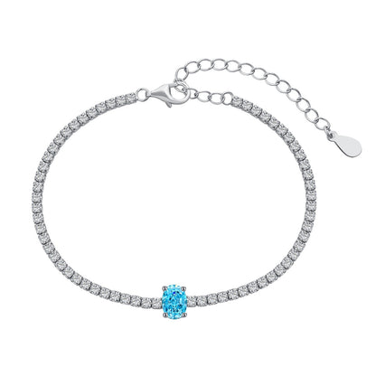 [Lora-Jewelry] Bracelet quotidien exquis de 0,75 carat à taille ovale