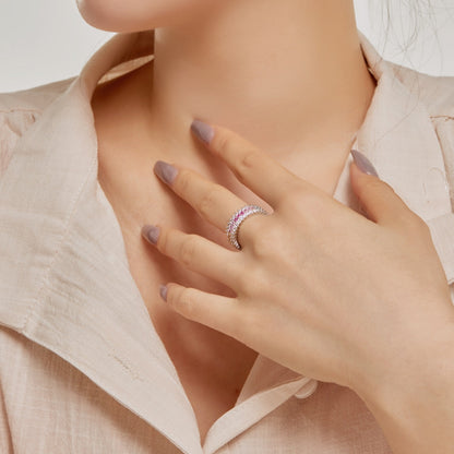 [Lora-Jewelry] Bague quotidienne ornée de motifs colorés et radieux