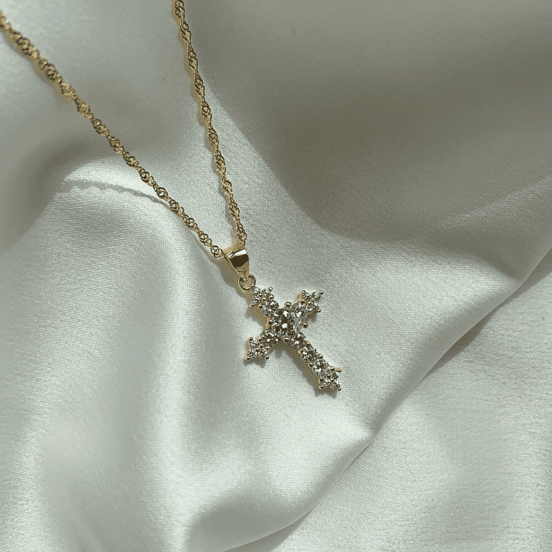[Lora-Jewelry] Collier délicat en forme de croix