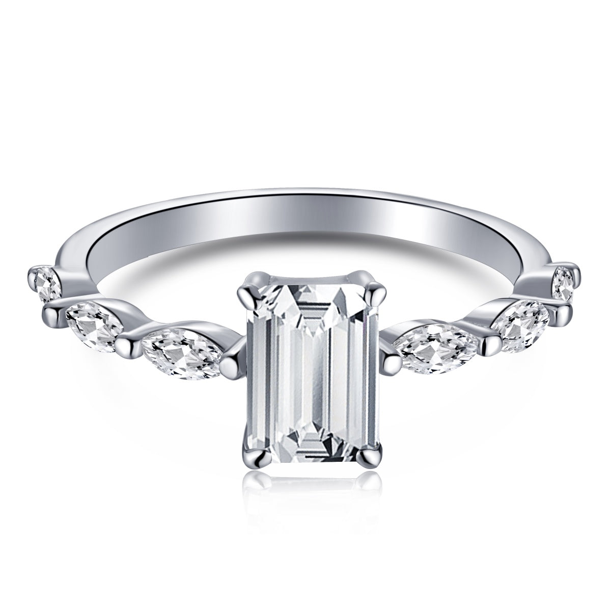 [Lora-Jewelry] Bague quotidienne délicate et resplendissante de 1,0 carat