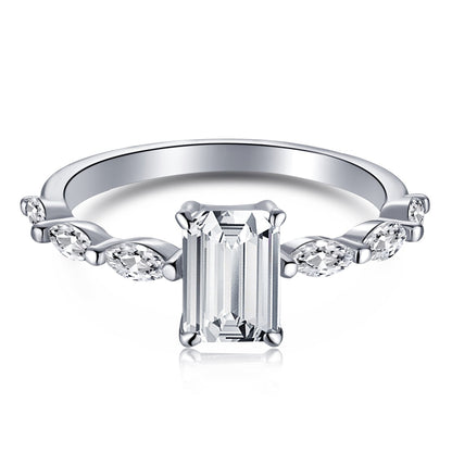 [Lora-Jewelry] Bague quotidienne délicate et resplendissante de 1,0 carat