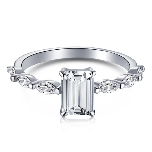[Lora-Jewelry] Bague quotidienne délicate et resplendissante de 1,0 carat