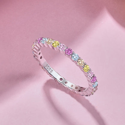 [Lora-Jewelry] Bague élégante et vive à taille ronde pour tous les jours