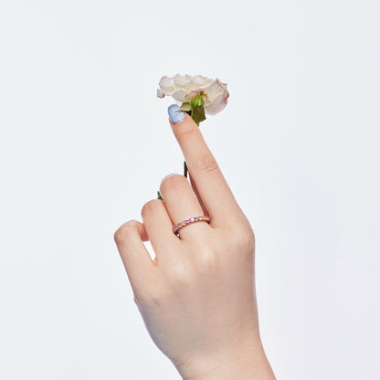 [Lora-Jewelry] Bague de fête éblouissante et resplendissante à taille ronde