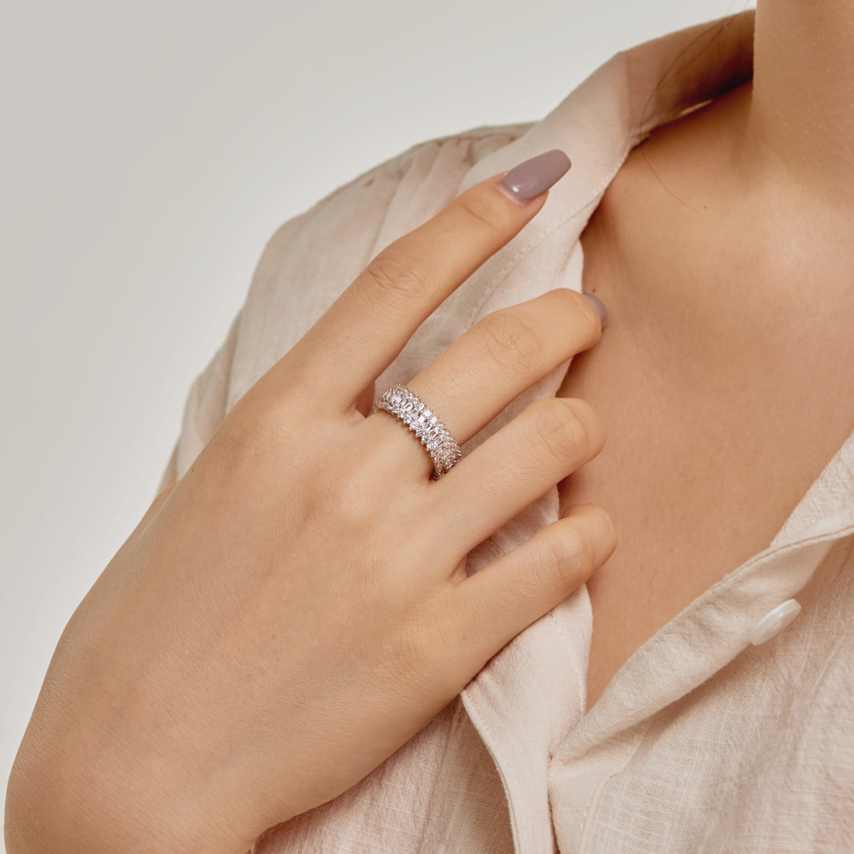 [Lora-Jewelry] Bague quotidienne ornée de motifs colorés et radieux