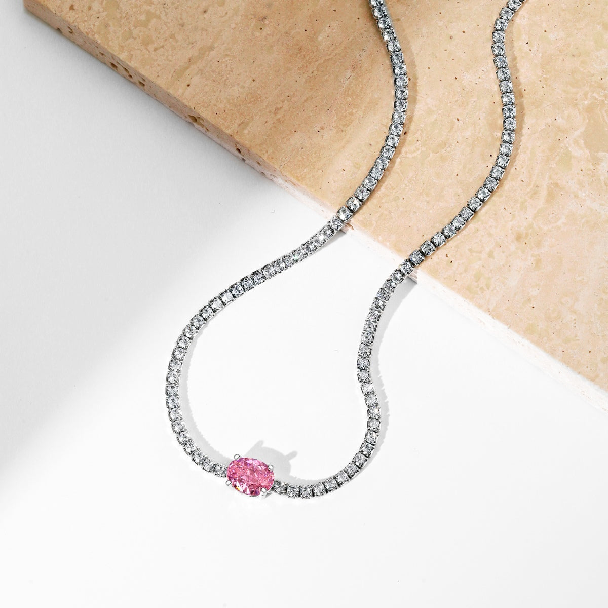 [Lora-Jewelry] Collier taille ovale brillant de 1,0 carat