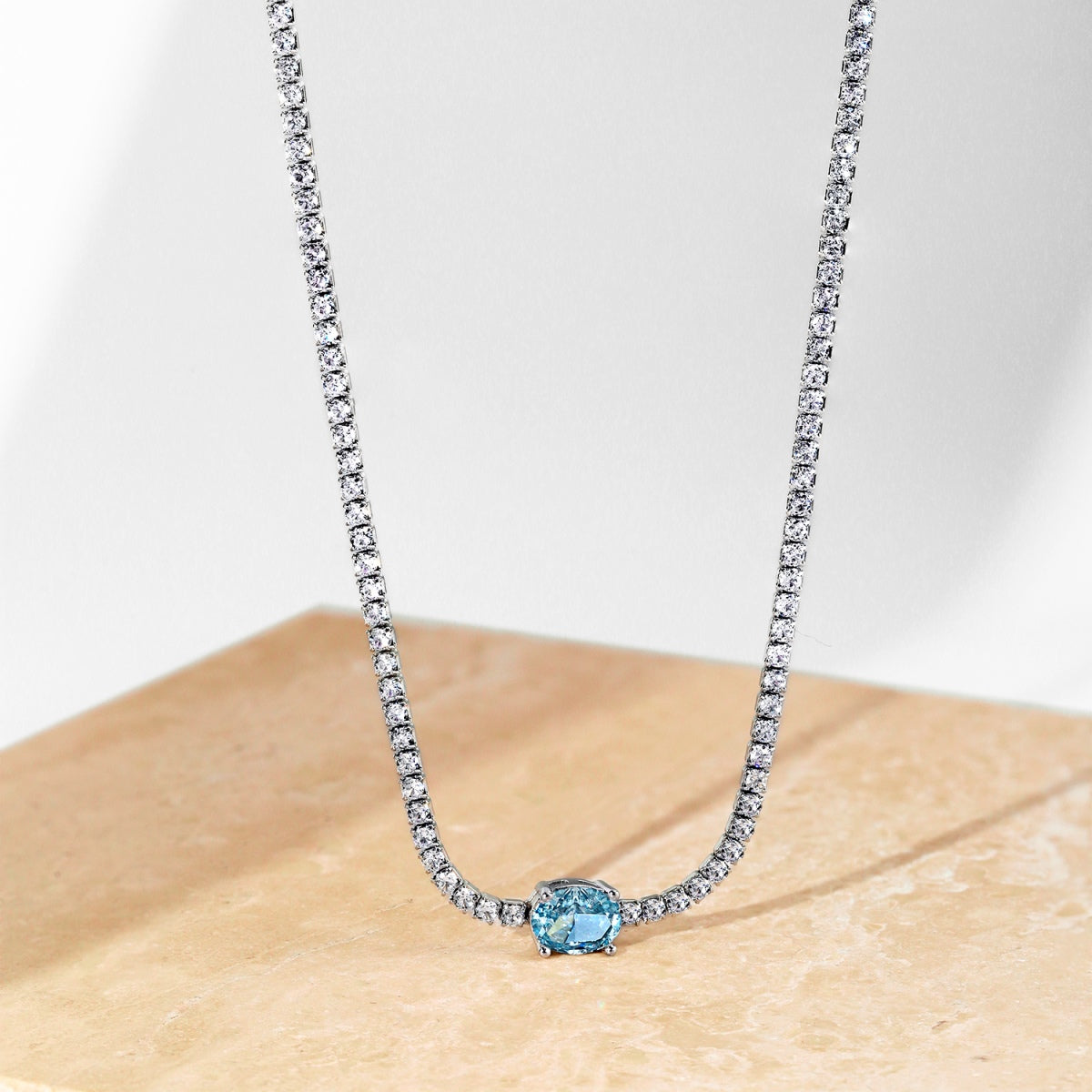 [Lora-Jewelry] Collier taille ovale brillant de 1,0 carat