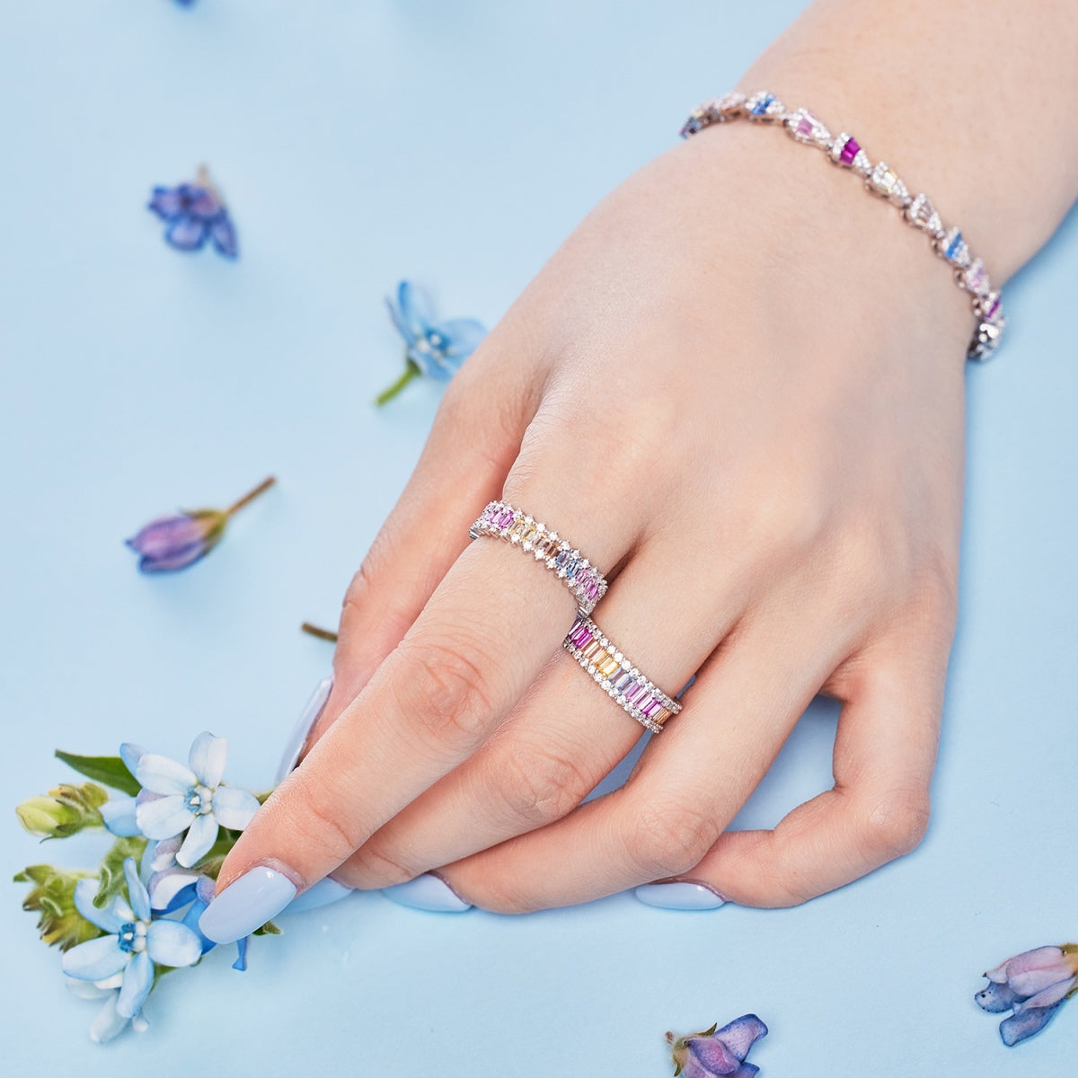 [Lora-Jewelry] Bracelet quotidien en forme de goutte d'eau rayonnante