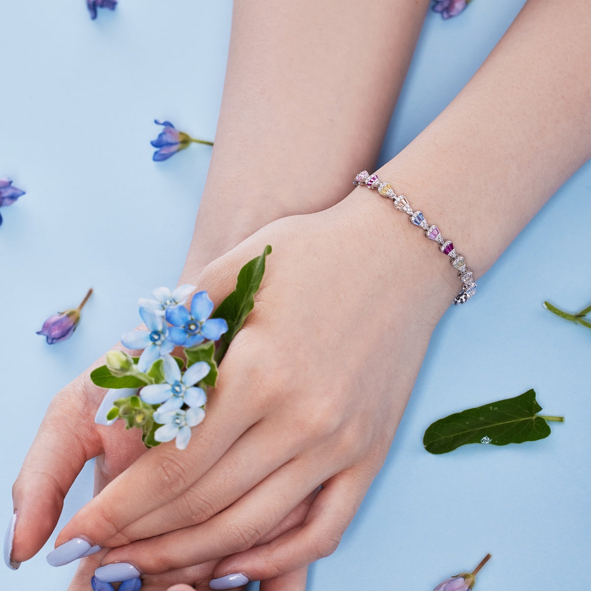 [Lora-Jewelry] Bracelet quotidien en forme de goutte d'eau rayonnante