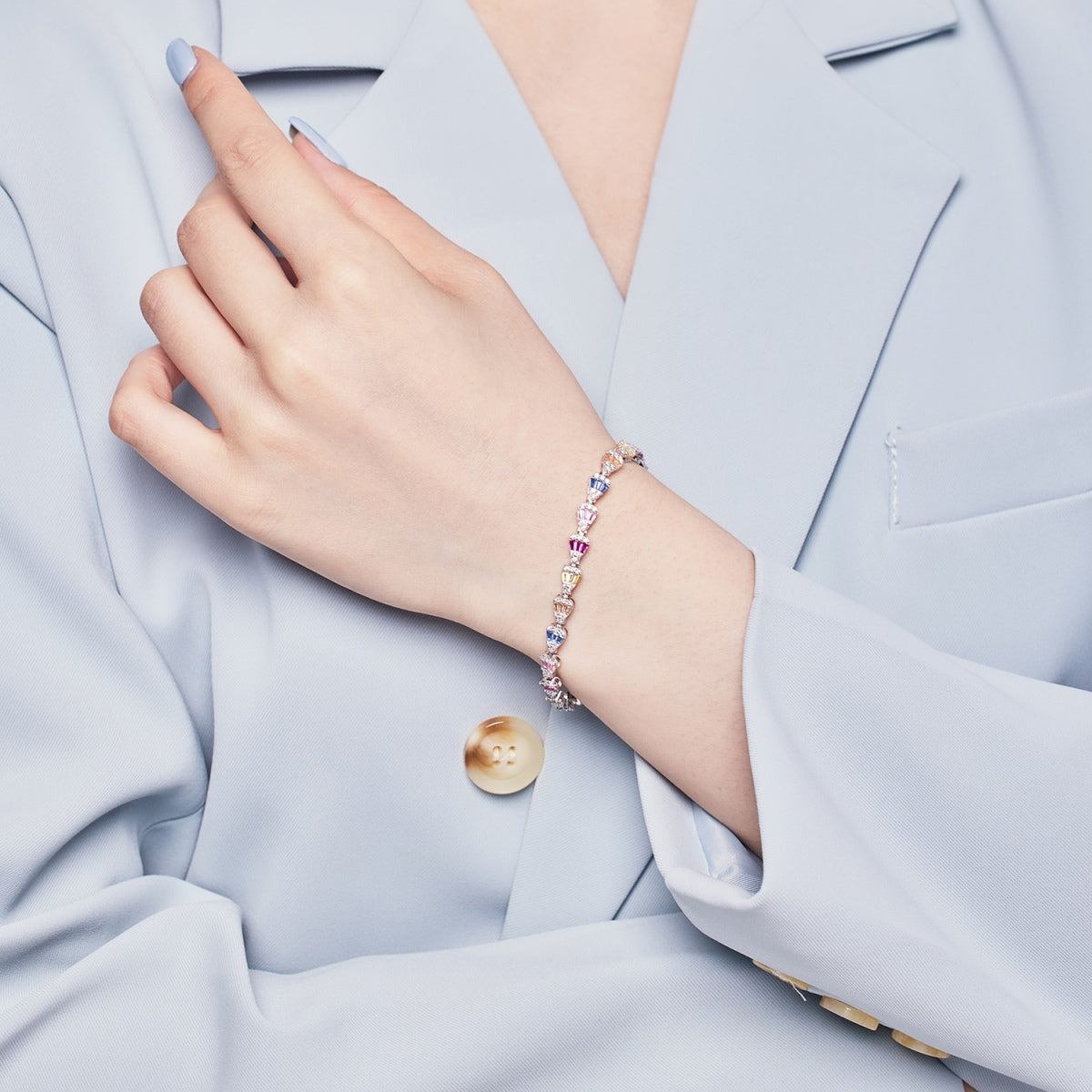 [Lora-Jewelry] Bracelet quotidien en forme de goutte d'eau rayonnante