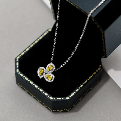 [Lora-Jewelry] Collier élégant en forme de fleur et taille poire