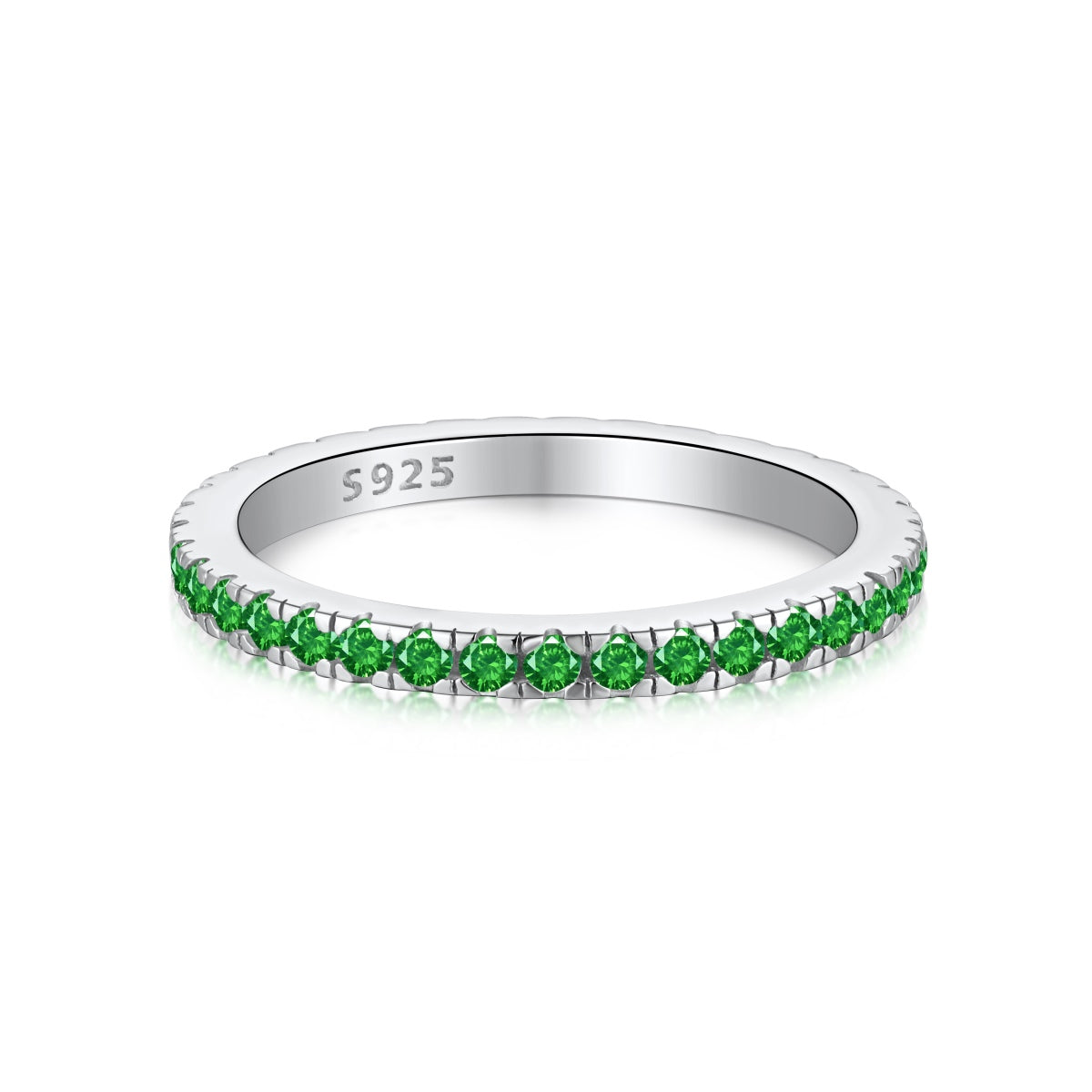 [Lora-Jewelry] Bague quotidienne délicate et scintillante à taille ronde