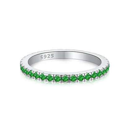 [Lora-Jewelry] Bague quotidienne délicate et scintillante à taille ronde