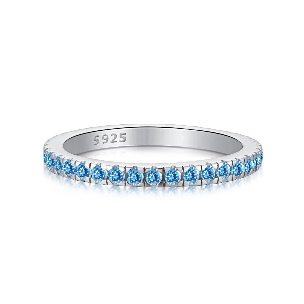 [Lora-Jewelry] Bague quotidienne délicate et scintillante à taille ronde
