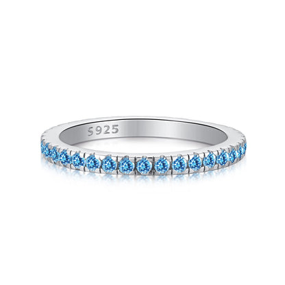 [Lora-Jewelry] Bague quotidienne délicate et scintillante à taille ronde