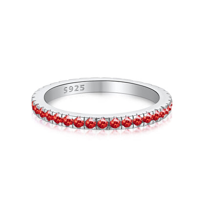 [Lora-Jewelry] Bague quotidienne délicate et scintillante à taille ronde