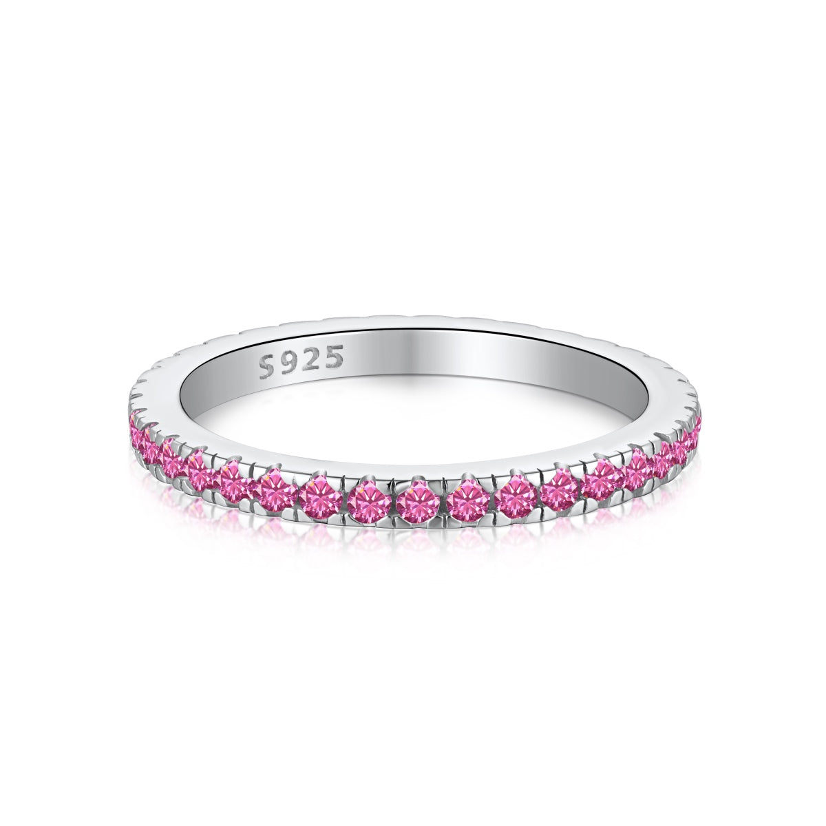 [Lora-Jewelry] Bague quotidienne délicate et scintillante à taille ronde