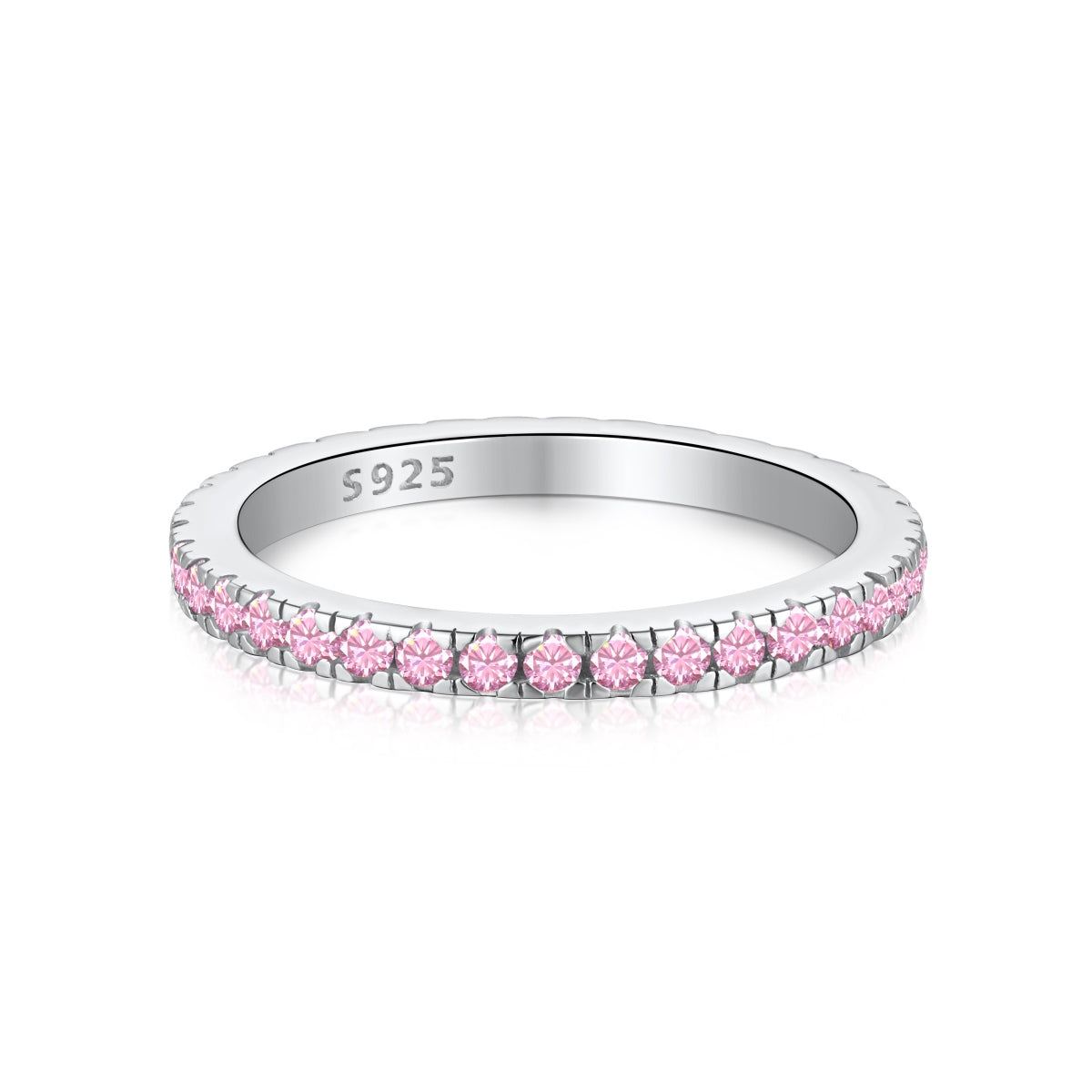 [Lora-Jewelry] Bague quotidienne délicate et scintillante à taille ronde