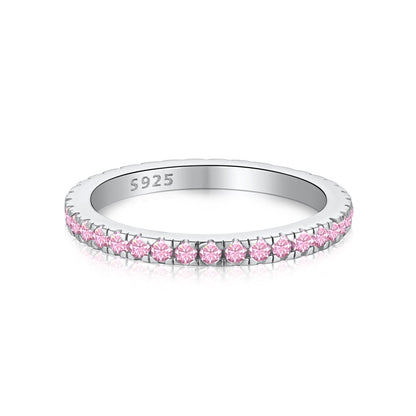 [Lora-Jewelry] Bague quotidienne délicate et scintillante à taille ronde