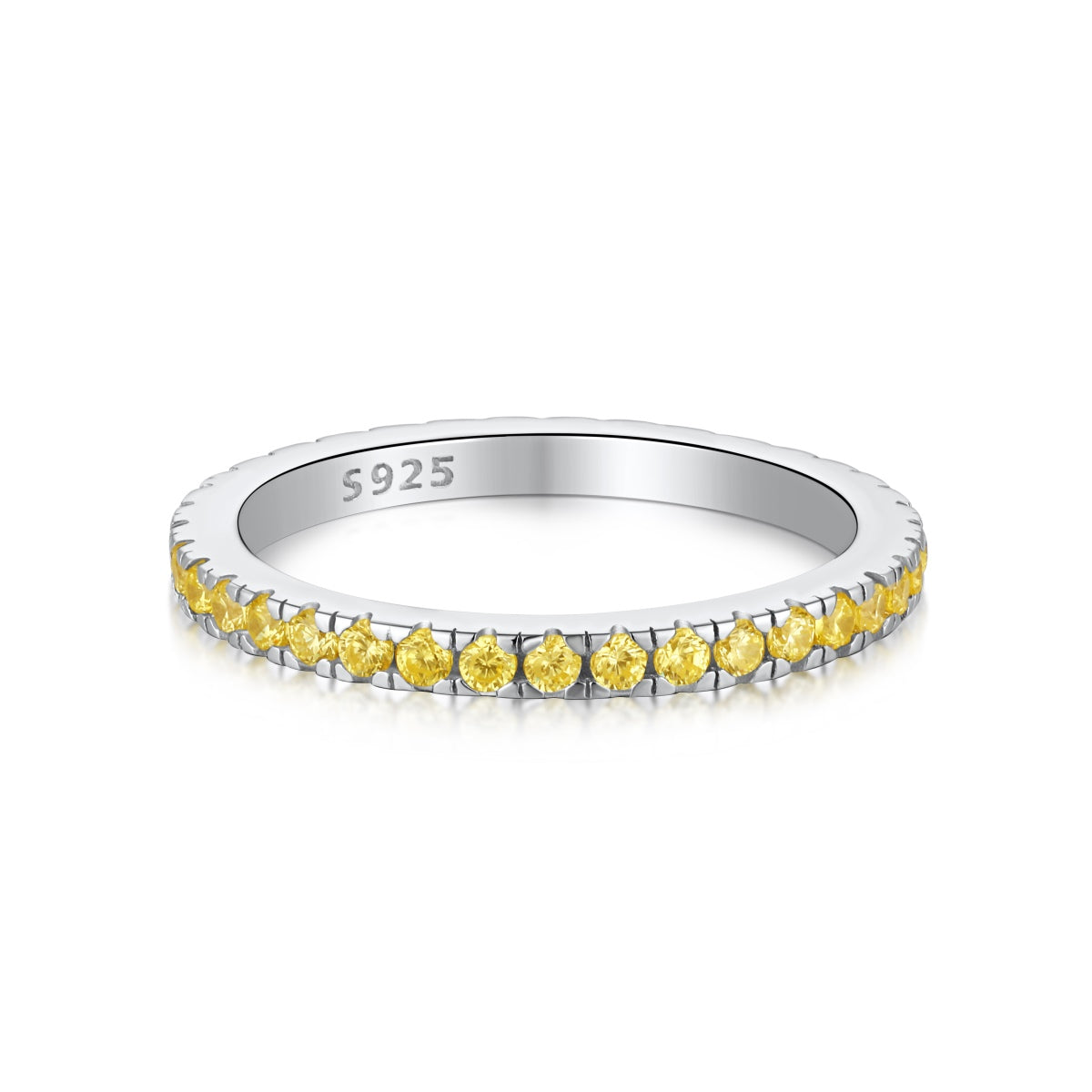 [Lora-Jewelry] Bague quotidienne délicate et scintillante à taille ronde