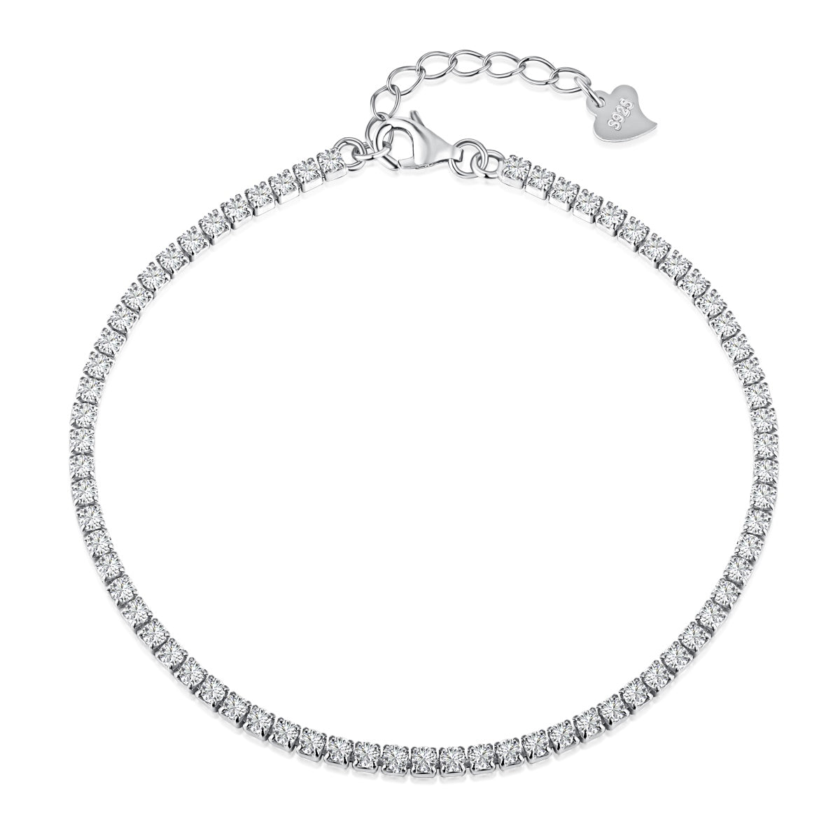 [Lora-Jewelry] Bracelet tennis taille princesse brillant et radieux