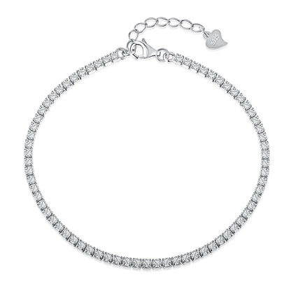 [Lora-Jewelry] Bracelet tennis taille princesse brillant et radieux