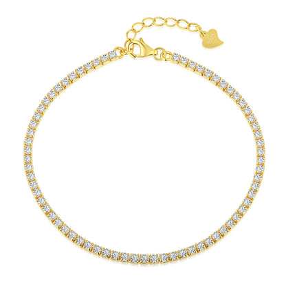 [Lora-Jewelry] Bracelet tennis taille princesse brillant et radieux