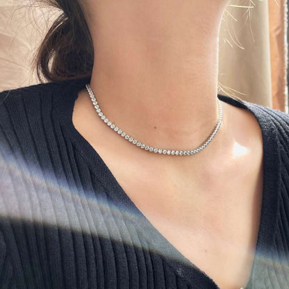 [Lora-Jewelry]エレガントなテニスチェーンネックレス