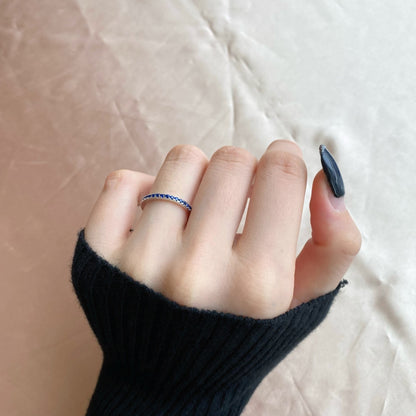 [Lora-Jewelry] Bague quotidienne délicate et scintillante à taille ronde