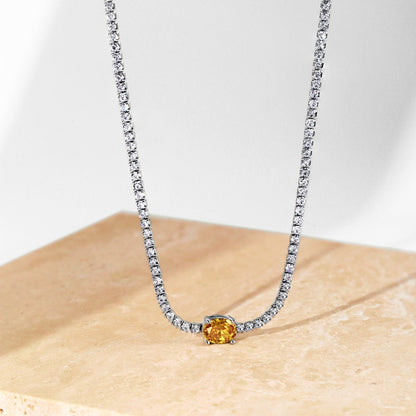 [Lora-Jewelry] Collier taille ovale brillant de 1,0 carat