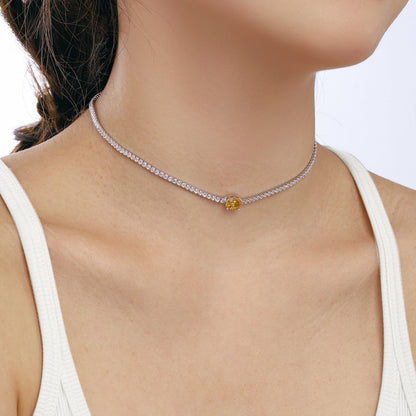 [Lora-Jewelry] Collier taille ovale brillant de 1,0 carat