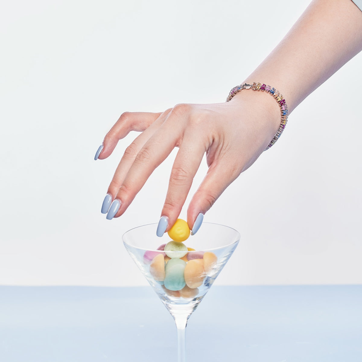 [Lora-Jewelry]Sparkling Exquisite Multi Cut Party Bracelet