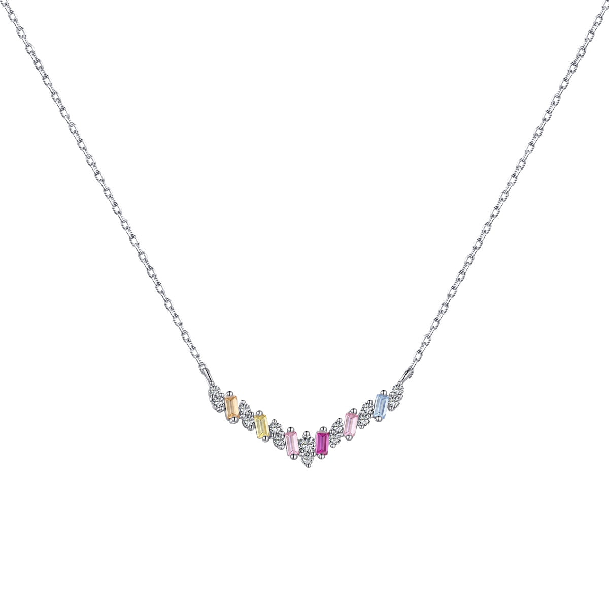 [Lora-Jewelry] Collier arc-en-ciel éblouissant