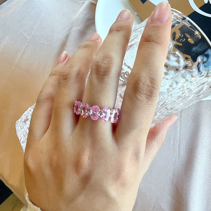 [Lora-Jewelry] Bague tennis allongée et délicate