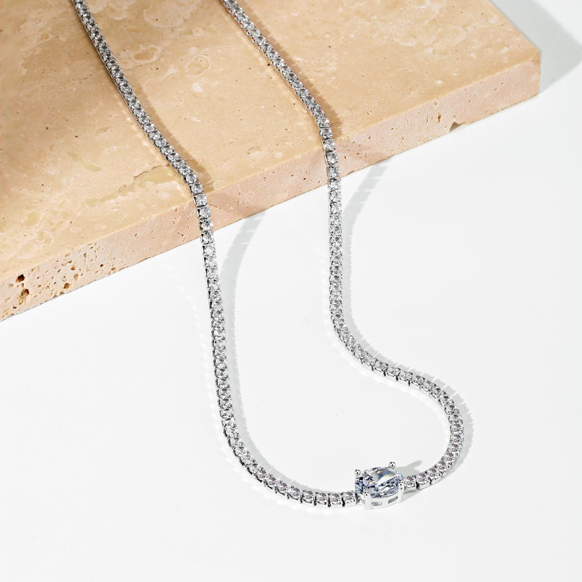 [Lora-Jewelry] Collier taille ovale brillant de 1,0 carat