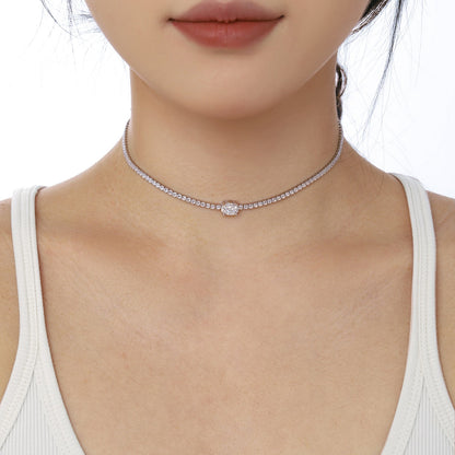 [Lora-Jewelry] Collier taille ovale brillant de 1,0 carat