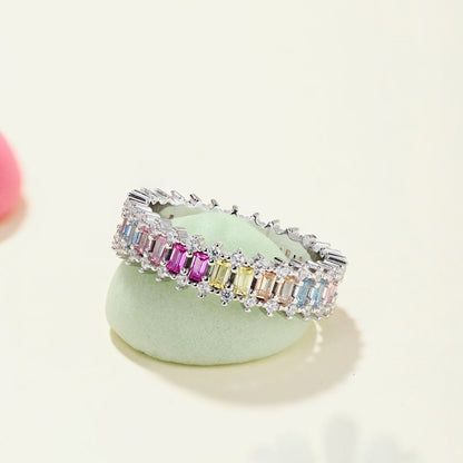 [Lora-Jewelry] Bague cocktail ornée d'une émeraude éclatante