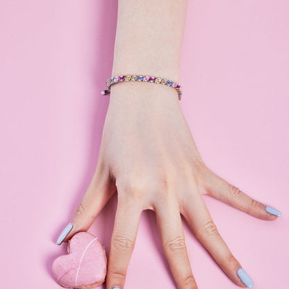 [Lora-Jewelry] Bracelet de fête orné et scintillant à plusieurs coupes