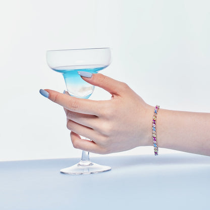 [Lora-Jewelry] Bracelet de fête orné et scintillant à plusieurs coupes